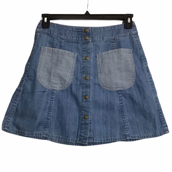 Wildfox Couture Frankie Denim Mini Skirt Sz S - Picture 2 of 9